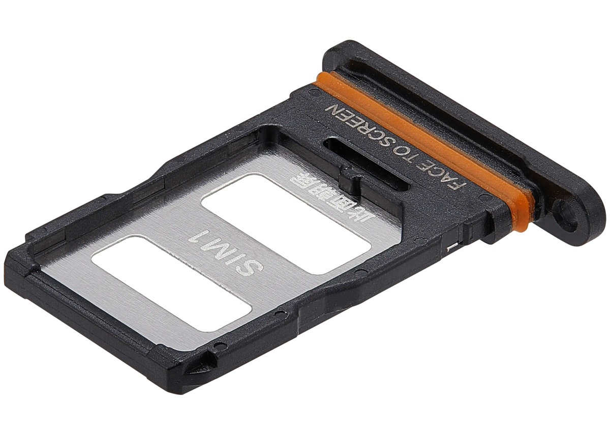 Sim Card Tray For Xiaomi 13 Lite (Black) – device repair component close-up – SIM Tray Replacement for phone repair