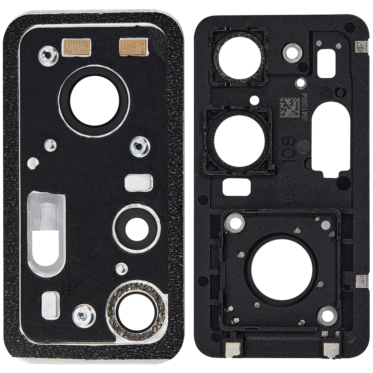 Back Camera Lens With Bracket / Bezel Fo Xiaomi 12T (2 Piece Set) (Black) – mobile phone part alternate view – Camera Replacement for phone repair