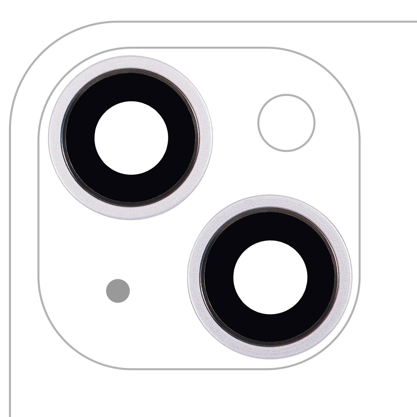 Back Camera Lens With Bracket & Bezel For iPhone 14 / 14 Plus (2 Piece Set) (Aftermarket Plus) (Purple)