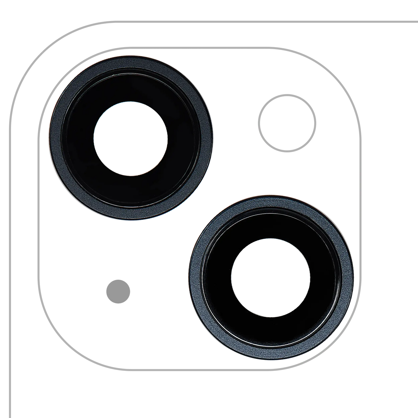 Back Camera Lens With Bracket & Bezel For iPhone 14 / 14 Plus (2 Piece Set) (Premium) (Midnight)