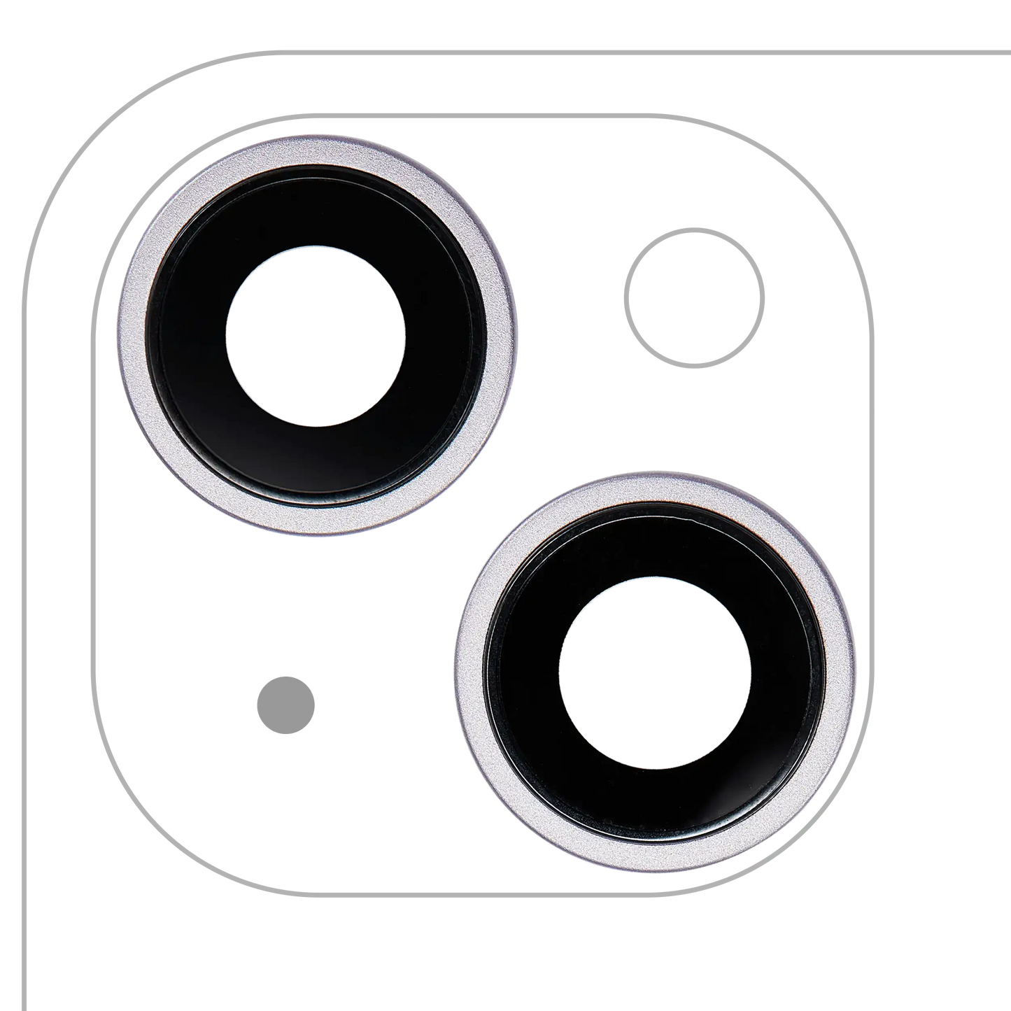 Back Camera Lens With Bracket & Bezel For iPhone 14 / 14 Plus (2 Piece Set) (Premium) (Purple)