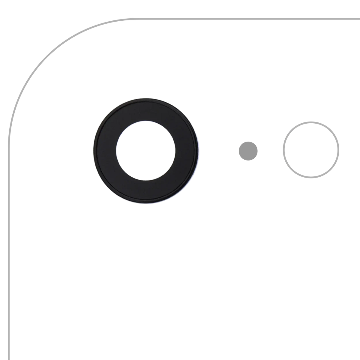 Back Camera Lens With Bracket & Bezel For iPhone 7 (10 Pack) (Real Sapphire l Premium)