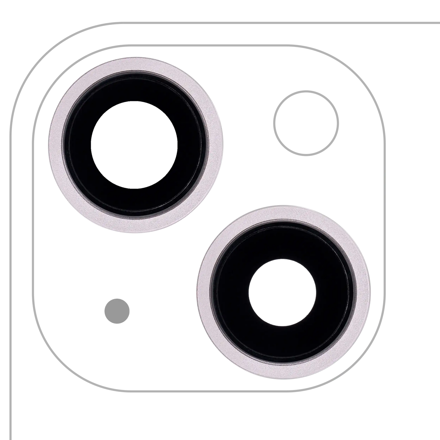 Back Camera Lens With Bracket & Bezel For iPhone 13 / 13 Mini ( 2 Piece) (Aftermarket Plus) (Pink)