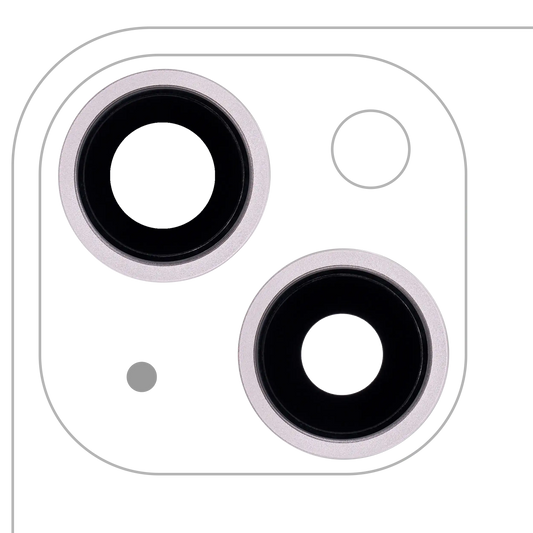 Back Camera Lens With Bracket & Bezel For iPhone 13 / 13 Mini ( 2 Piece) (Aftermarket Plus) (Pink)