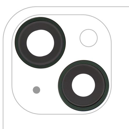 Back Camera Lens With Bracket & Bezel For iPhone 13 / 13 Mini ( 2 Piece) (Aftermarket Plus) (Green)