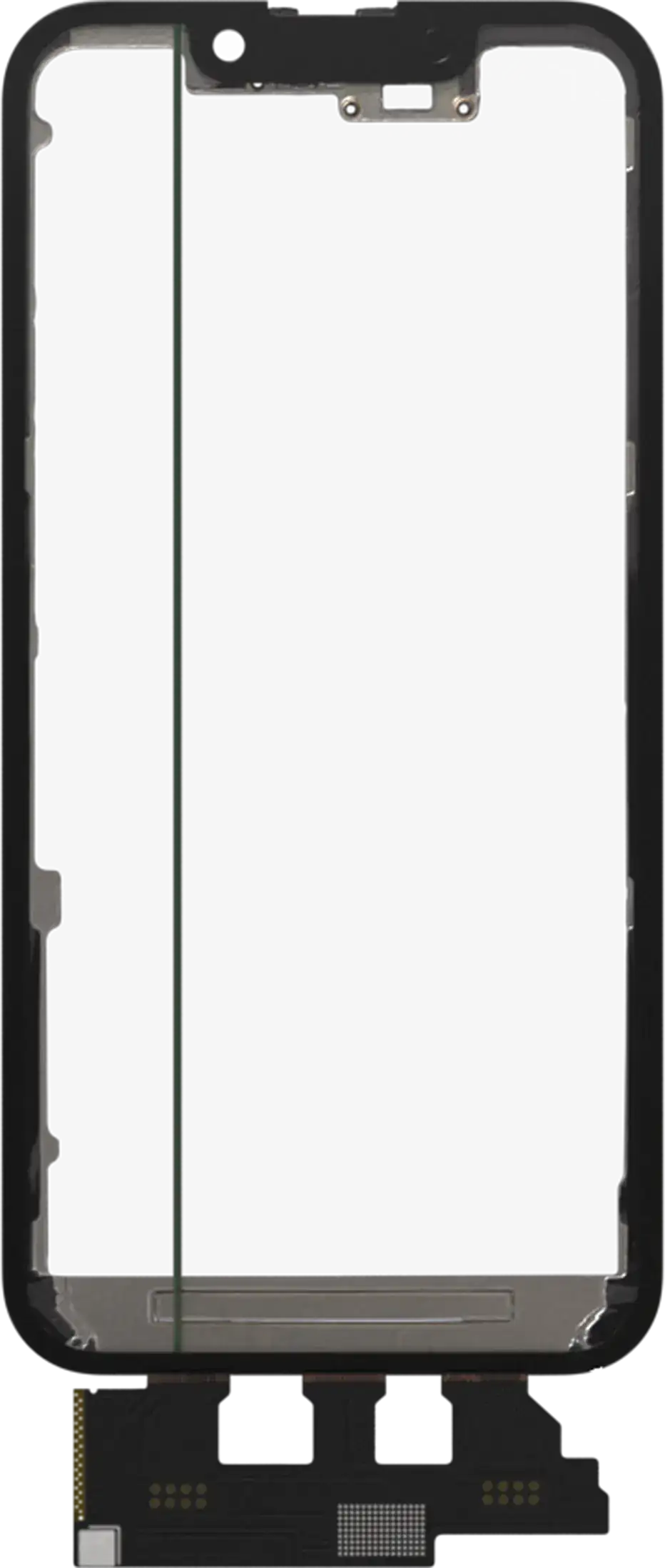 4 in 1 Short Flex (Digitizer Touch With Glass + OCA + Frame Pre-installed) For iPhone 13 Mini (OCA Master)