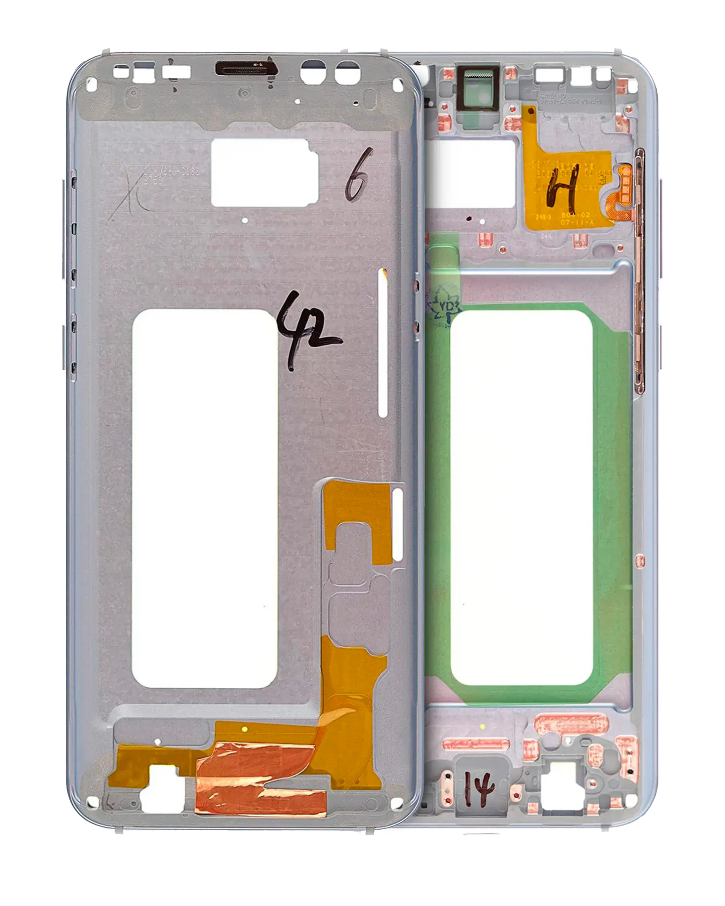 Mid-Frame Housing For Samsung Galaxy S8 Plus (With Small Parts) (Coral Blue)