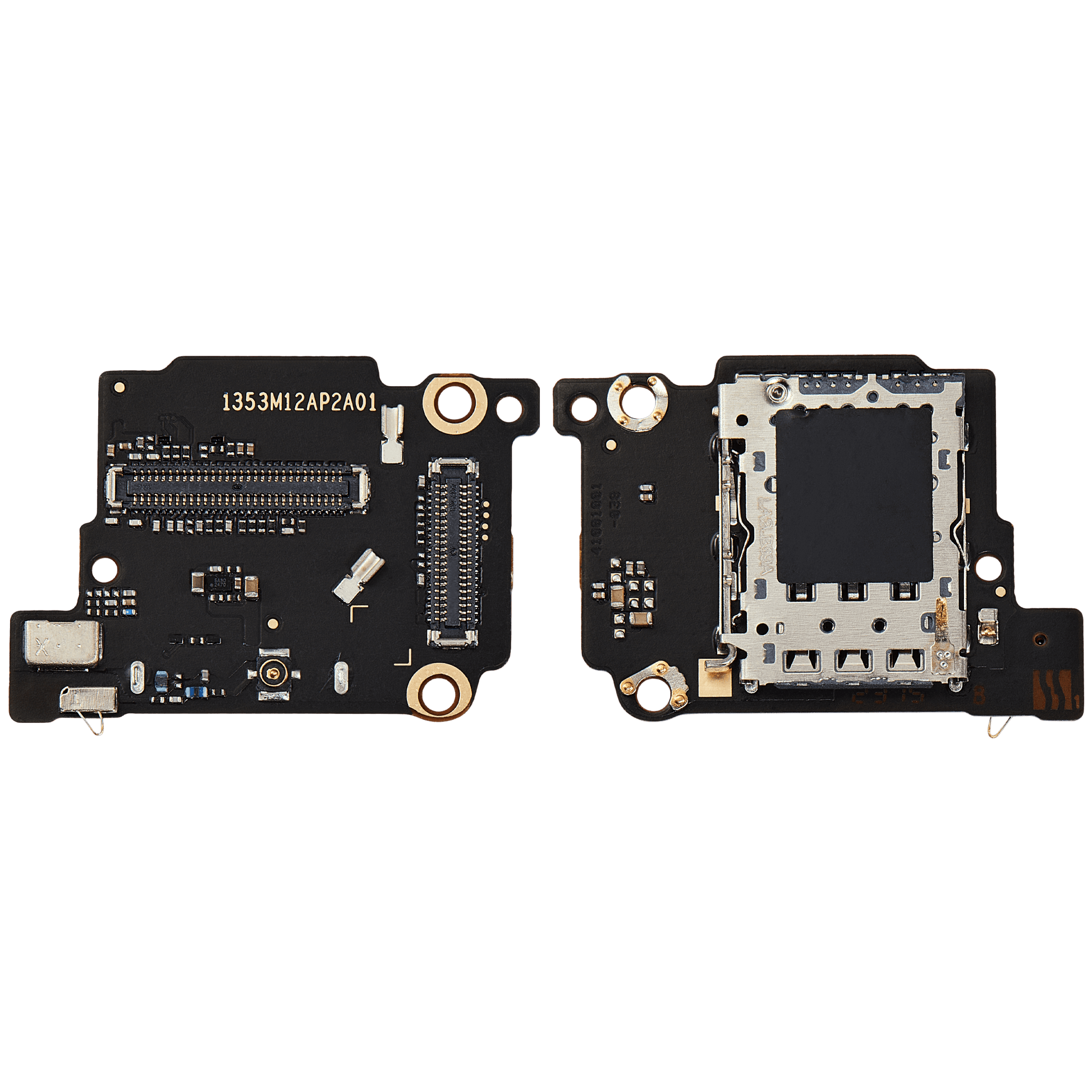 SIM Card Reader Board For Xiaomi 13T / 13T Pro – repair component detail view – Phone Replacement Part for phone repair
