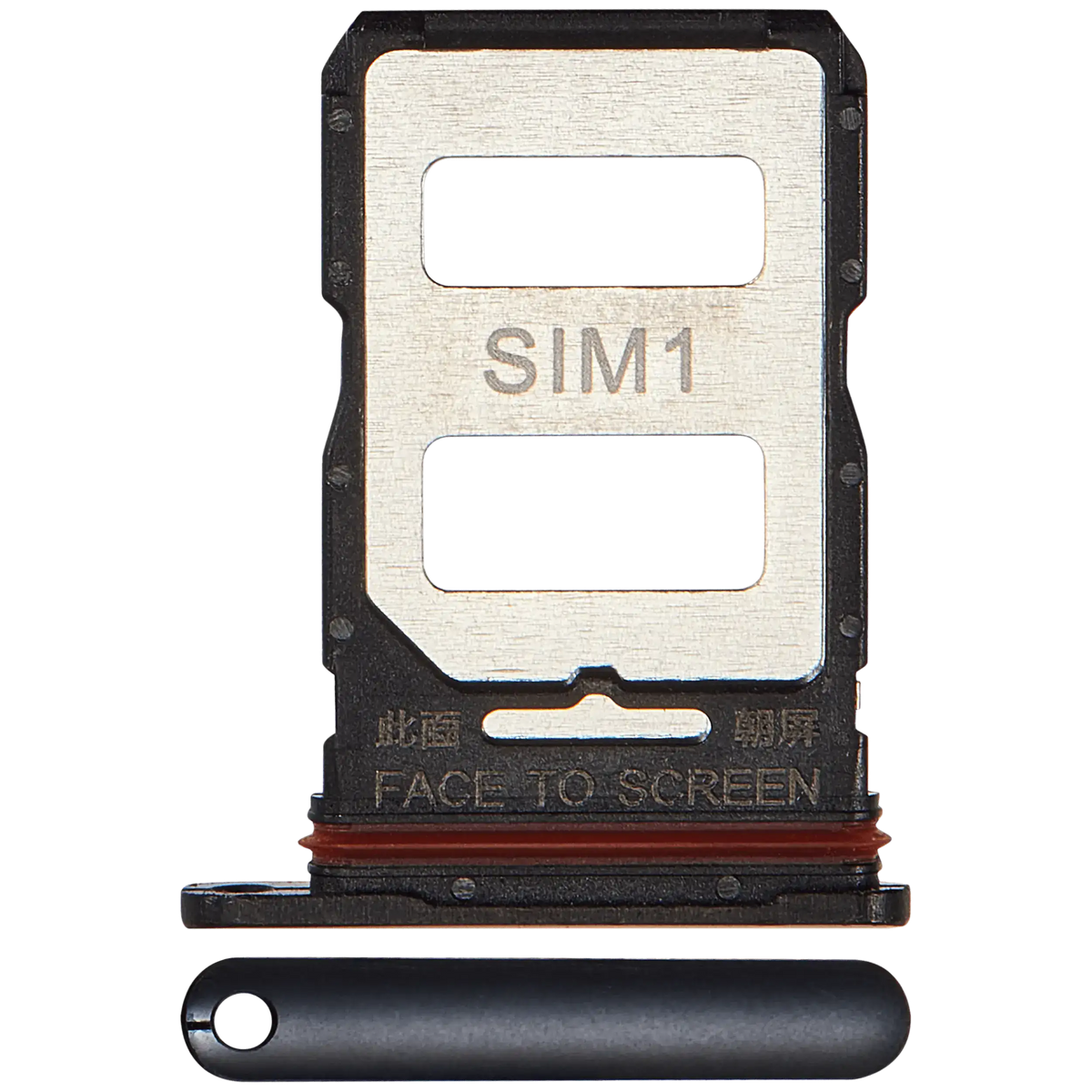 Sim Card Tray For Xiaomi 12T / 12T Pro (Black) – replacement part product view – SIM Tray Replacement for phone repair