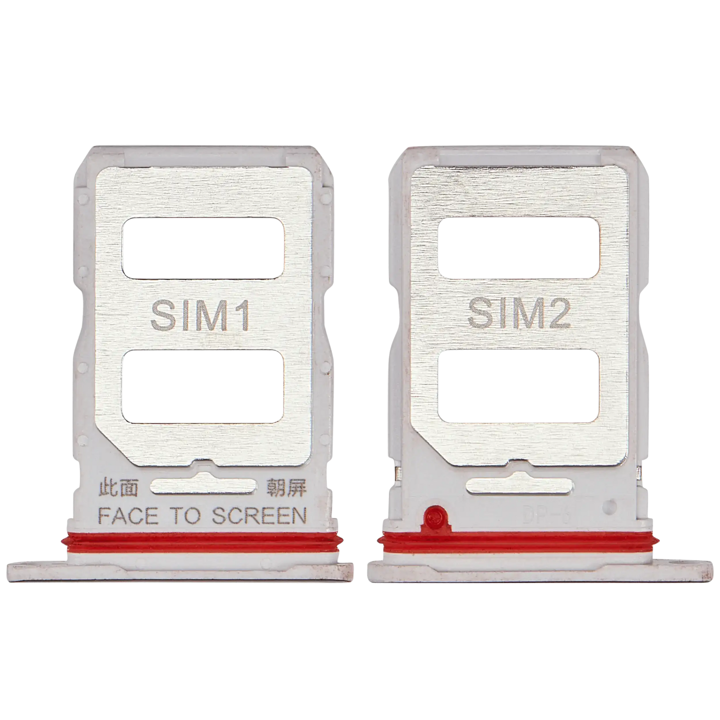 Sim Card Tray For Xiaomi 12T / 12T Pro (Silver) – repair component detail view – SIM Tray Replacement for phone repair
