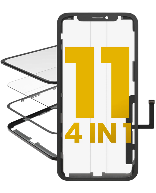 4 in 1 (Glass With OCA Pre-Installed + Frame + Digitizer ) For iPhone 11 (OCA Master)