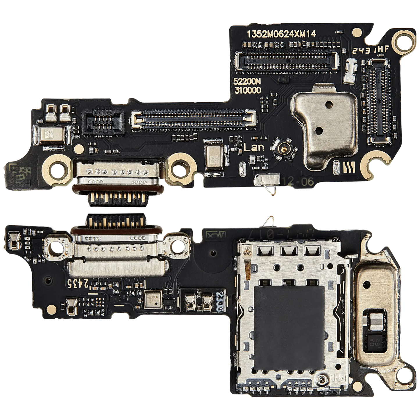 Charging Port Board With Sim Card Reader For Xiaomi 14 (Premium) – repair component detail view – Charging Port Replacement for phone repair