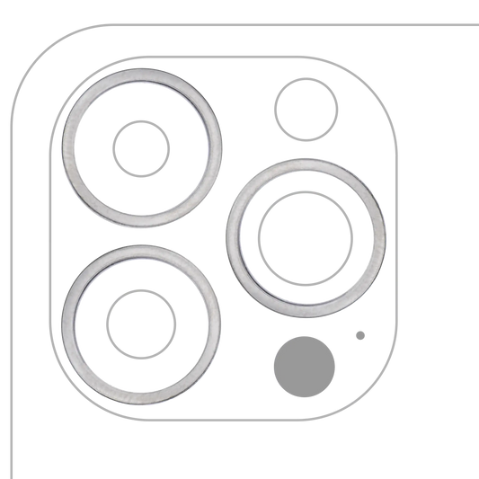 Back Camera Bezel Ring Only For iPhone 13 Pro / 13 Pro Max (Graphite) (3 Piece Set)