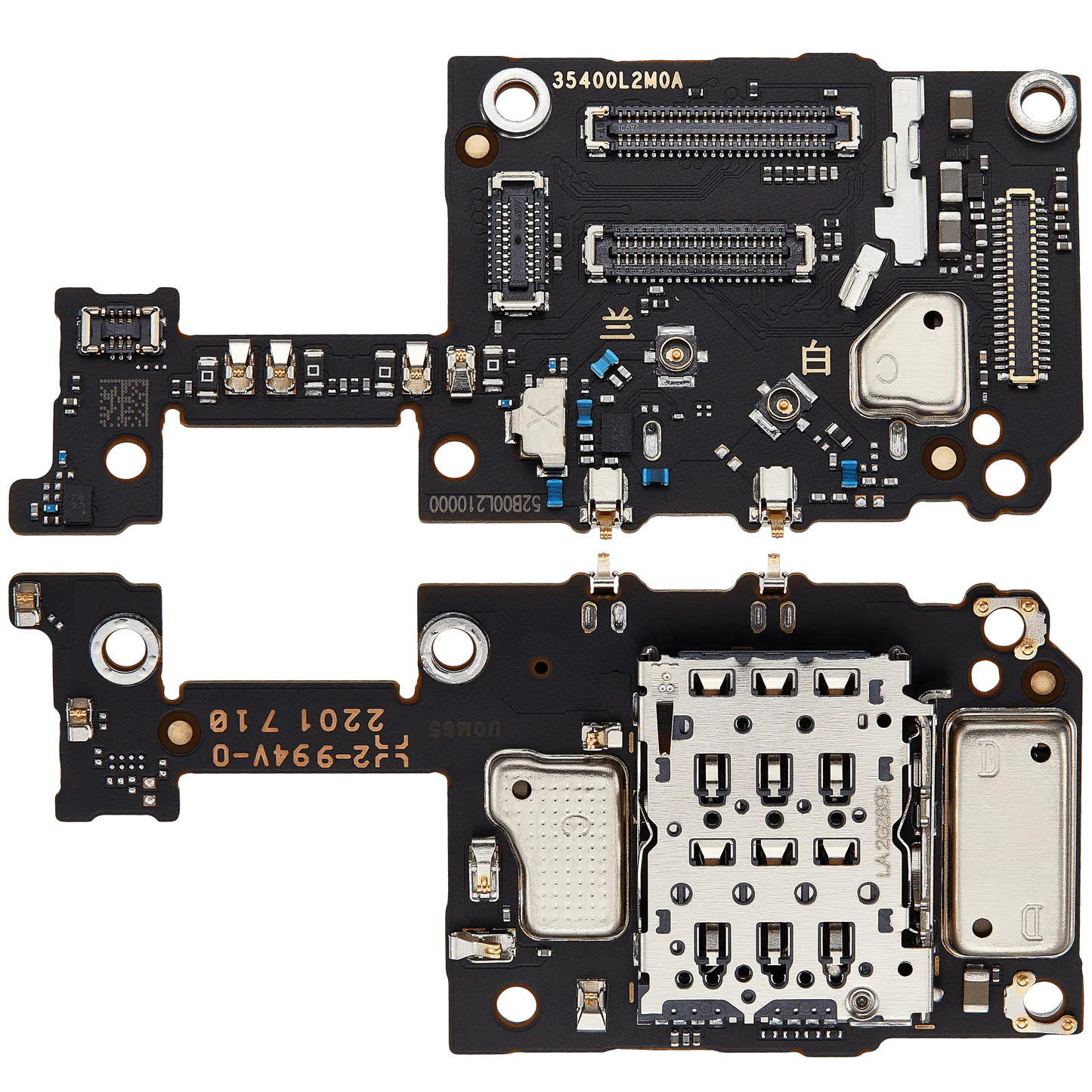 SIM Card Reader Board For Xiaomi 12 Pro – repair component detail view – Phone Replacement Part for phone repair