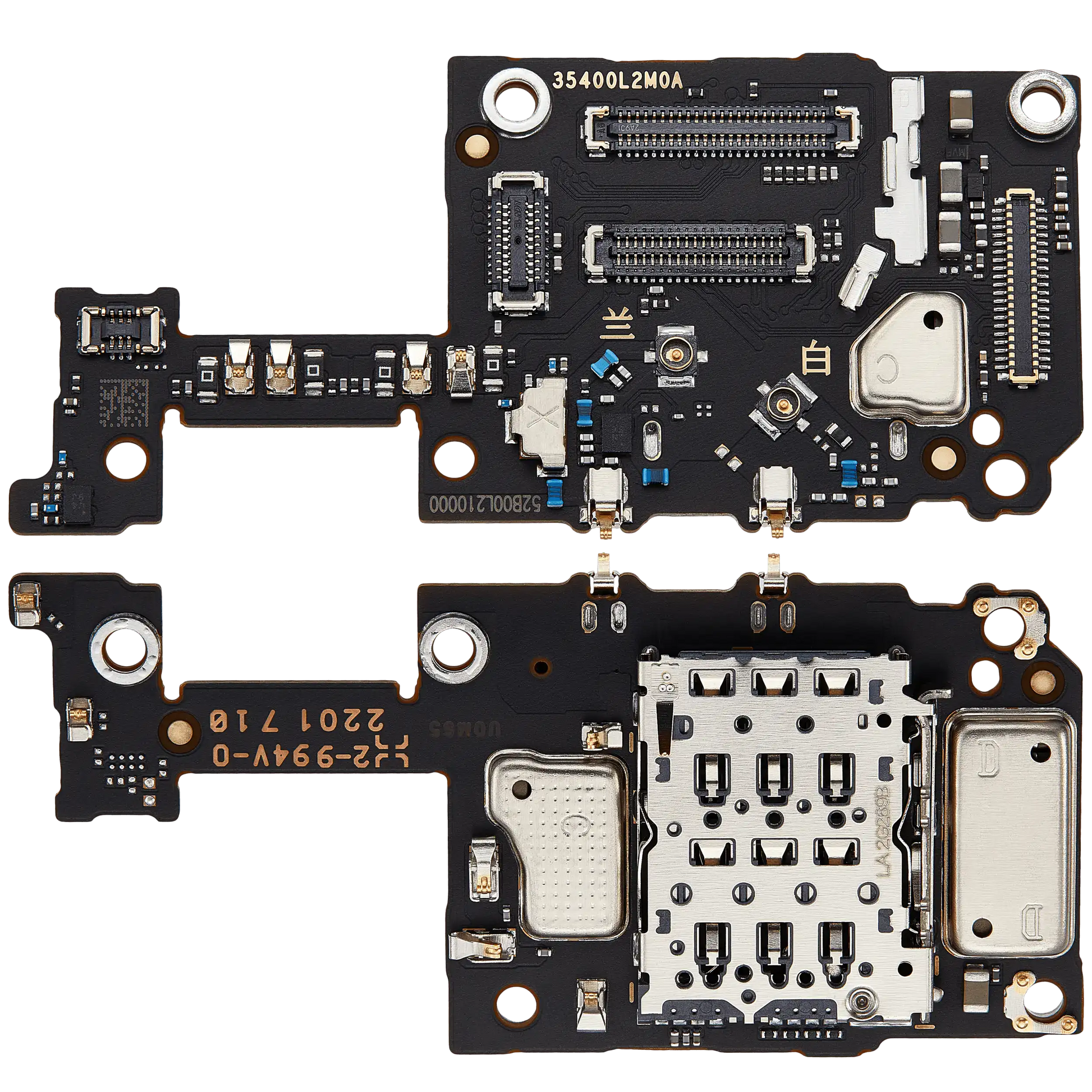 SIM Card Reader Board For Xiaomi 12 Pro – repair component detail view – Phone Replacement Part for phone repair