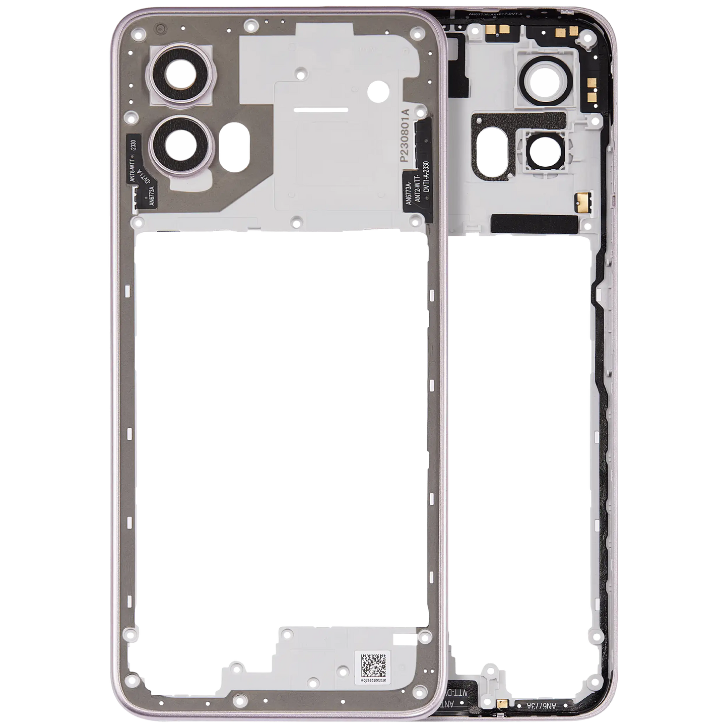 Mid-Frame Housing For Moto G Power 5G (XT2415 / 2024) (Pale Lilac) replacement part SKU 107183138249 image 1