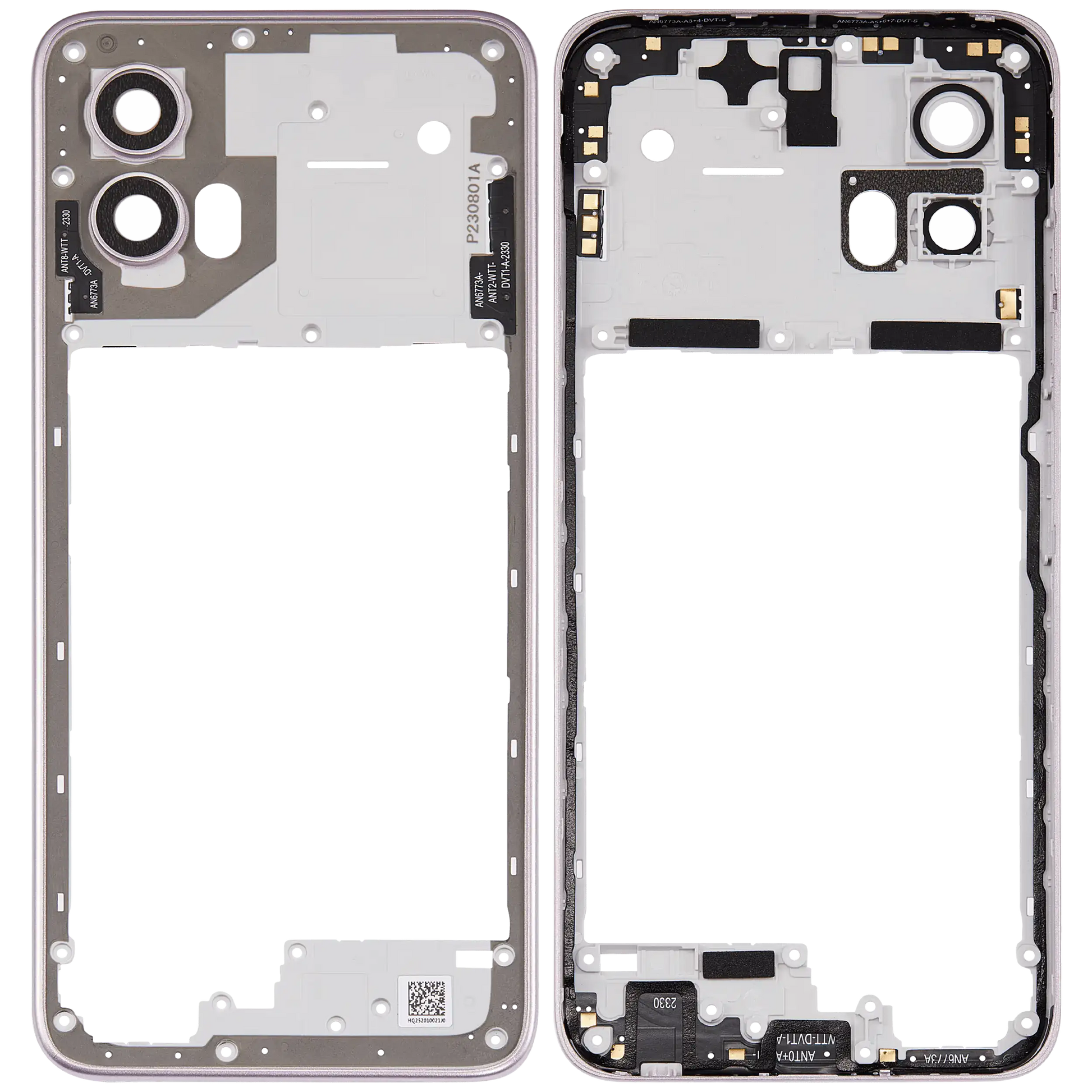 Mid-Frame Housing For Moto G Power 5G (XT2415 / 2024) (Pale Lilac) replacement part SKU 107183138249 image 7