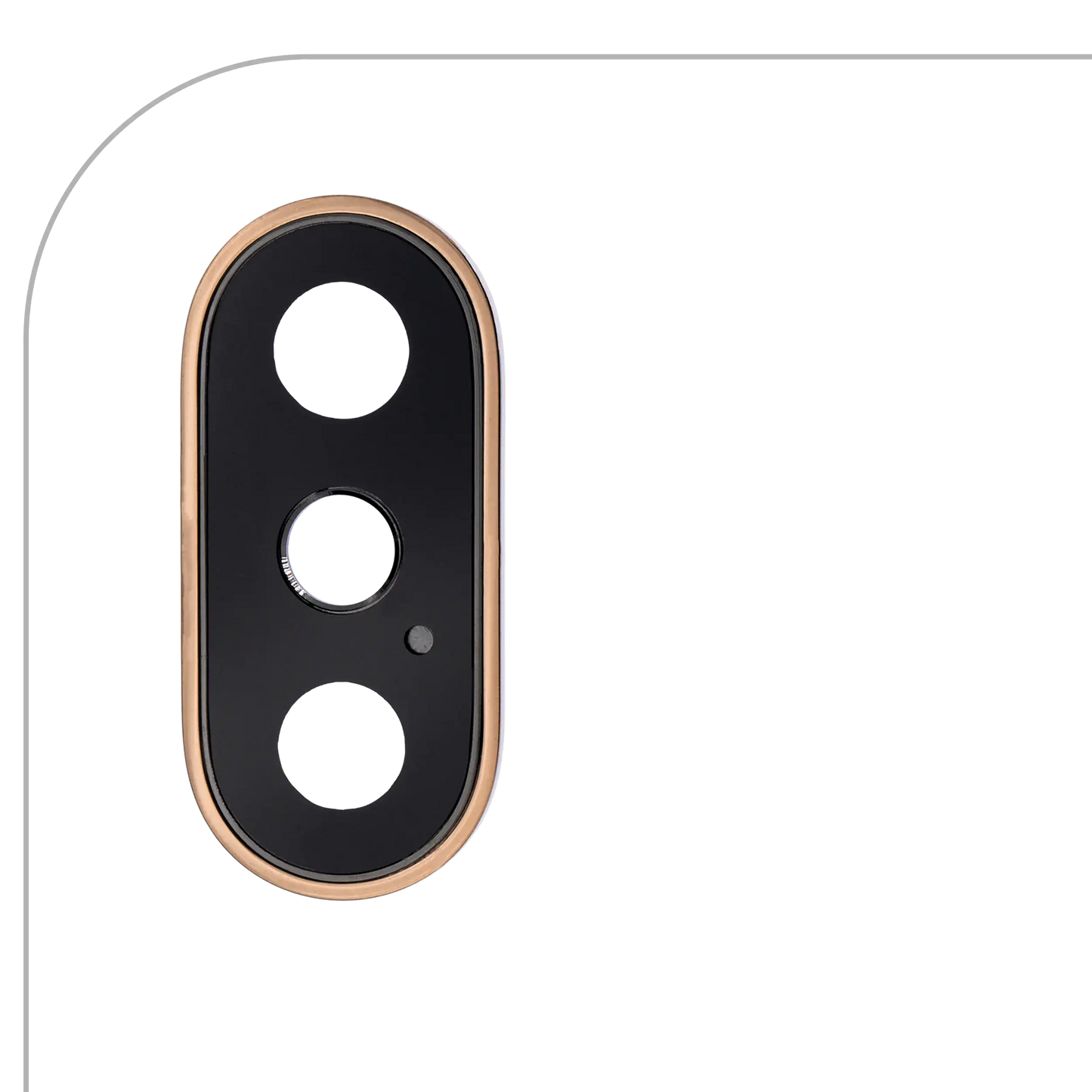 Back Camera Lens With Bracket & Bezel For iPhone XS / XS Max (Gold) (Real Sapphire l Premium)