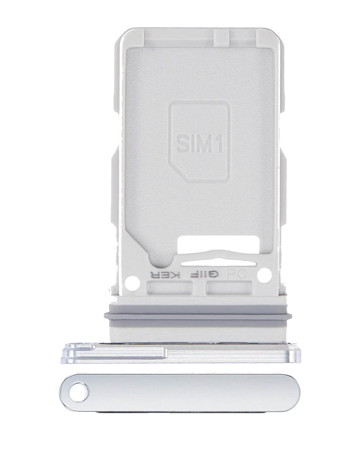 Single Sim Card Tray For Samsung Galaxy S21 Plus (Phantom Silver)