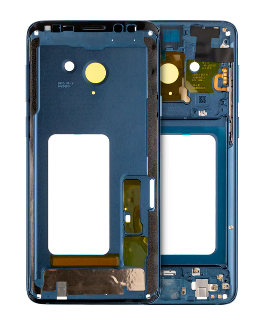 Mid-Frame Housing For Samsung Galaxy S9 Plus (With SmallParts) (Coral Blue Frame)