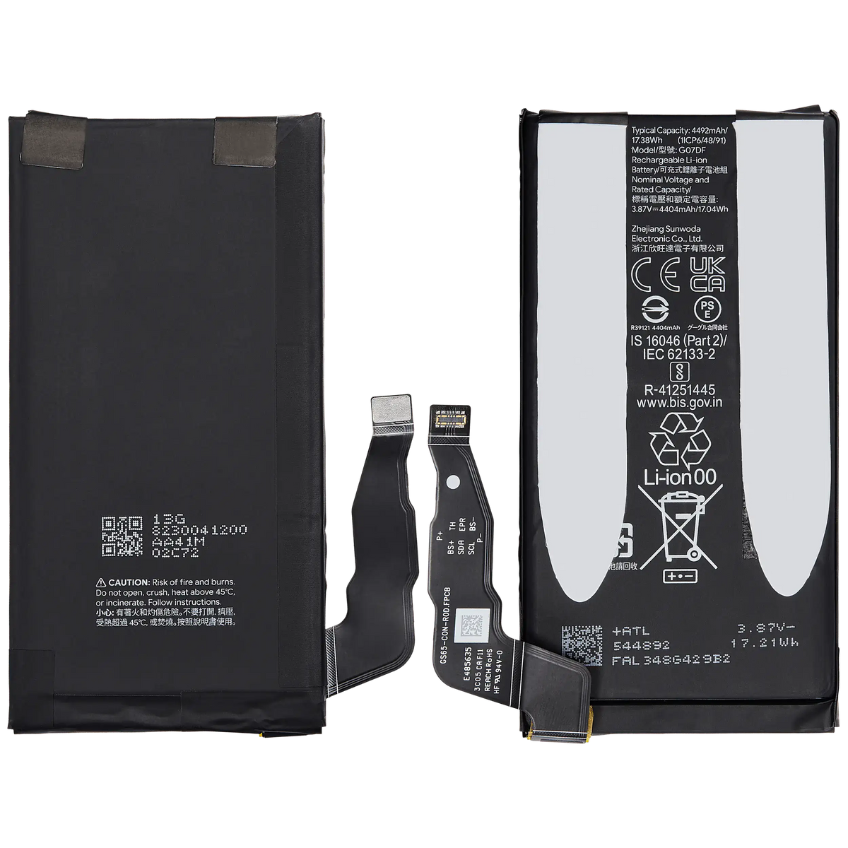 Replacement Battery For Google Pixel 8a (G07DF) - repair component alternate view