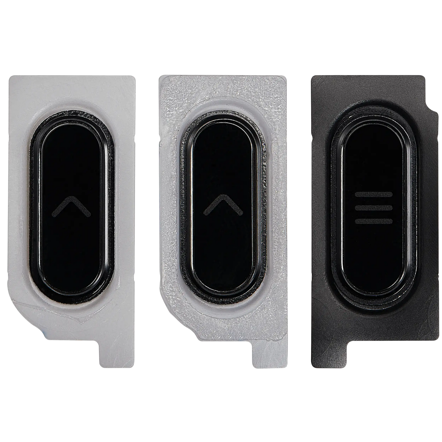 Home Button For Samsung Galaxy Tab Active Pro 10.1" (T545 / T540 / T547) (2019) (Black) (3 Piece Set) Samsung Galaxy Tab Active replacement part - product image 1