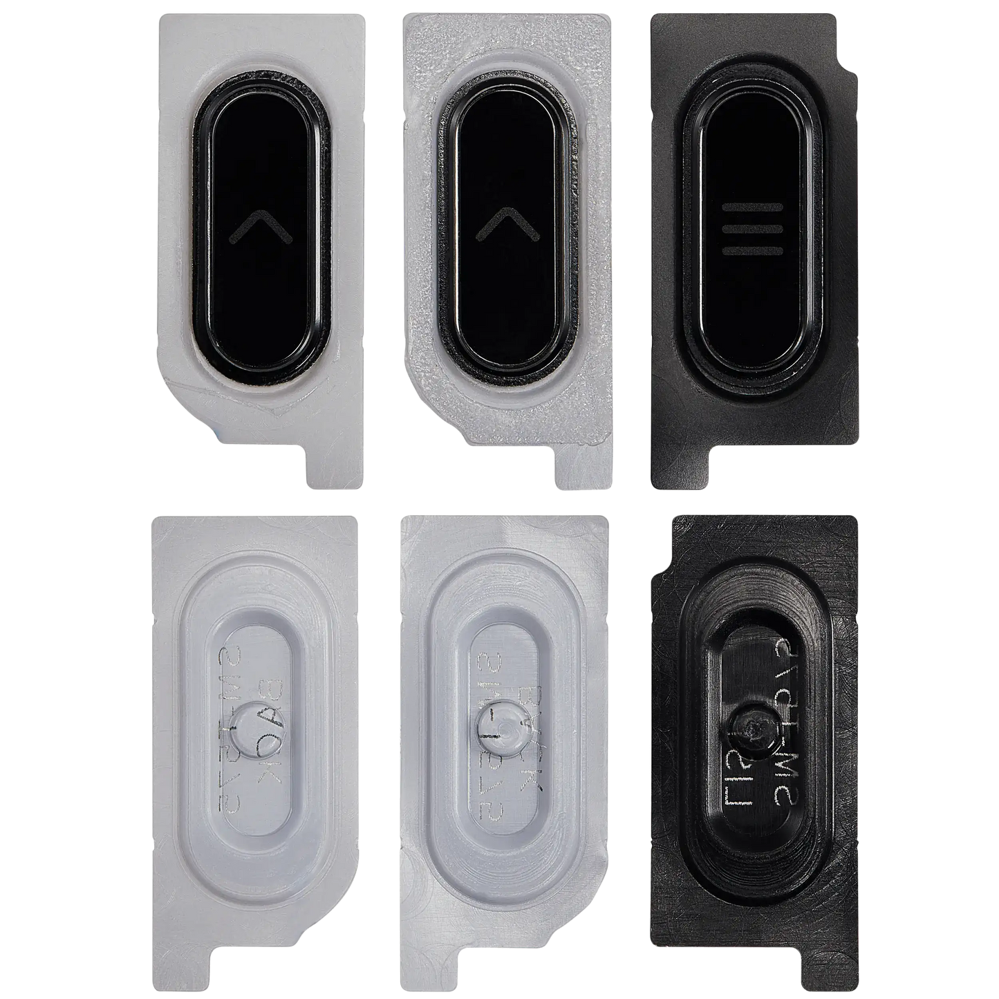 Home Button For Samsung Galaxy Tab Active Pro 10.1" (T545 / T540 / T547) (2019) (Black) (3 Piece Set) Samsung Galaxy Tab Active replacement part - product image 2
