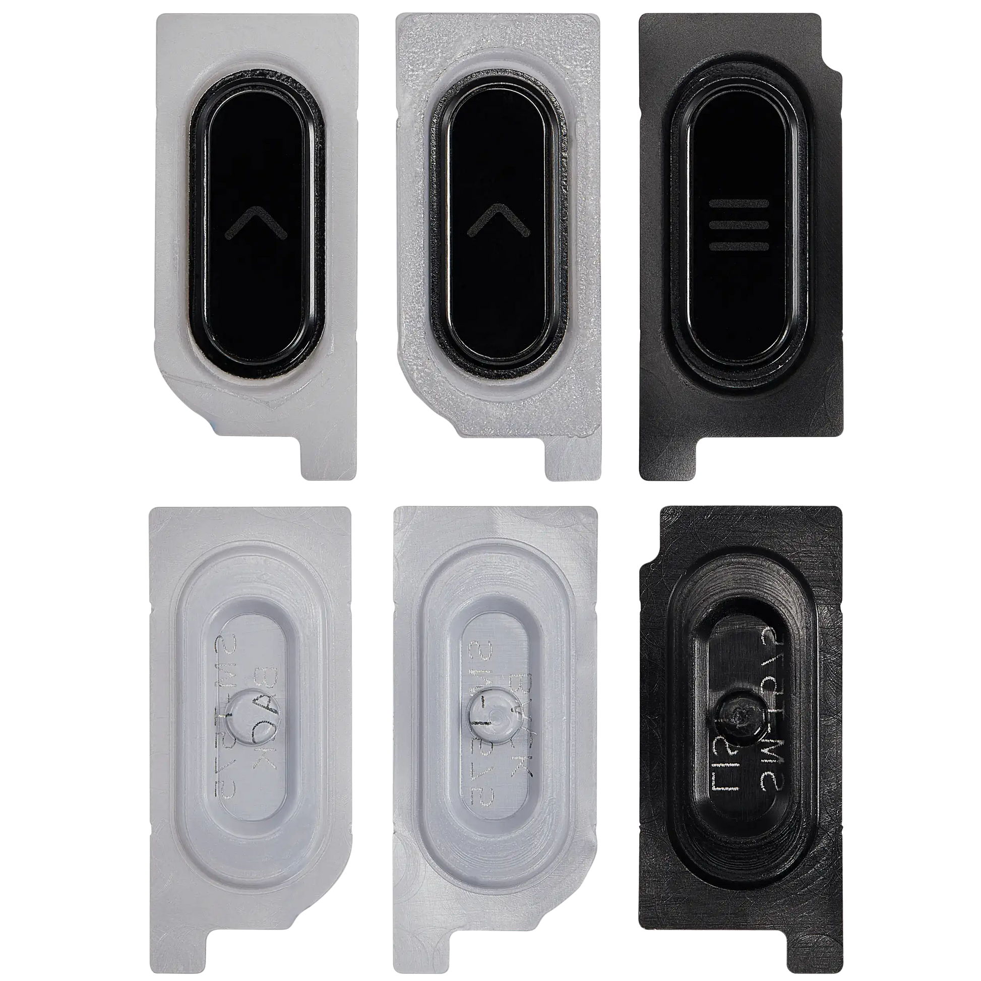 Home Button For Samsung Galaxy Tab Active Pro 10.1" (T545 / T540 / T547) (2019) (Black) (3 Piece Set) Samsung Galaxy Tab Active replacement part - product image 2