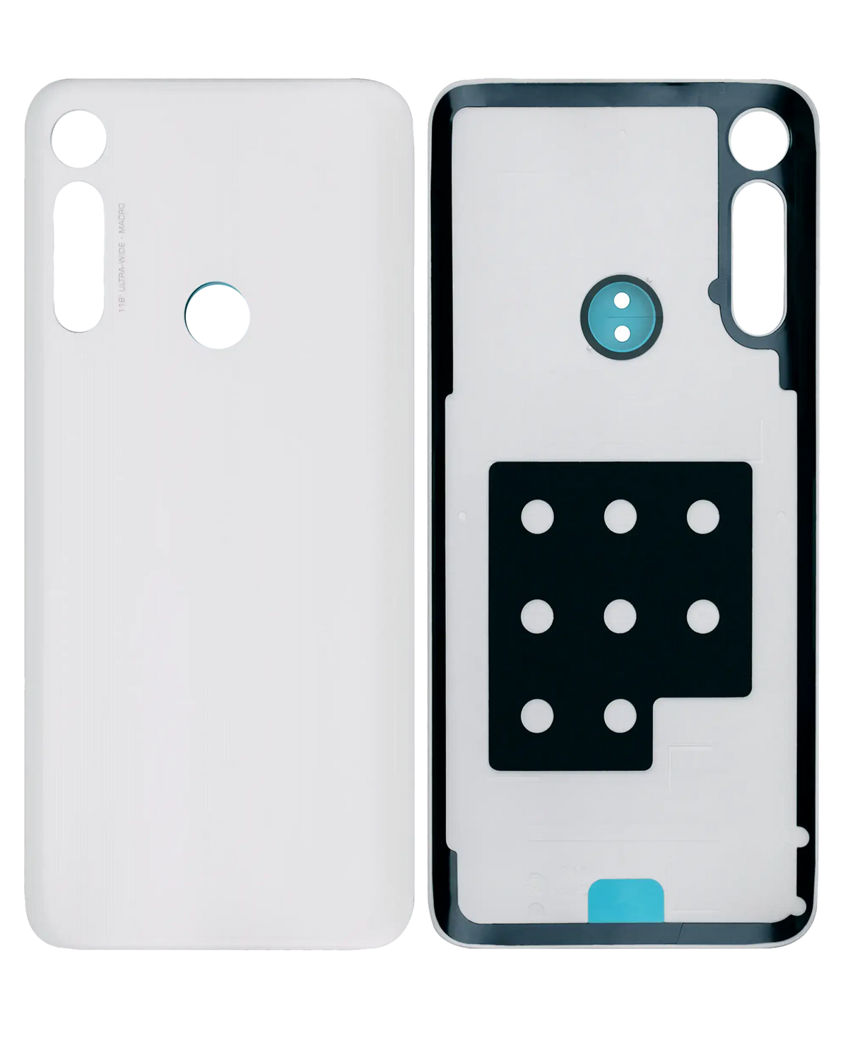 Back cover Glass For Motorola Moto G Fast (XT2045-3 / 2020) (Pearl White) | compatible mobile phone replacement part | SKU 107082084520 | product image 4
