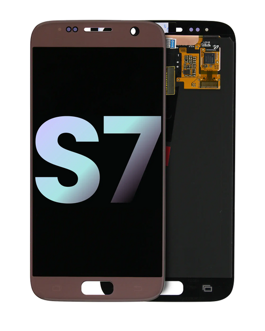 OLED Assembly Without Frame For Samsung Galaxy S7 (Service Pack) (Pink Gold)