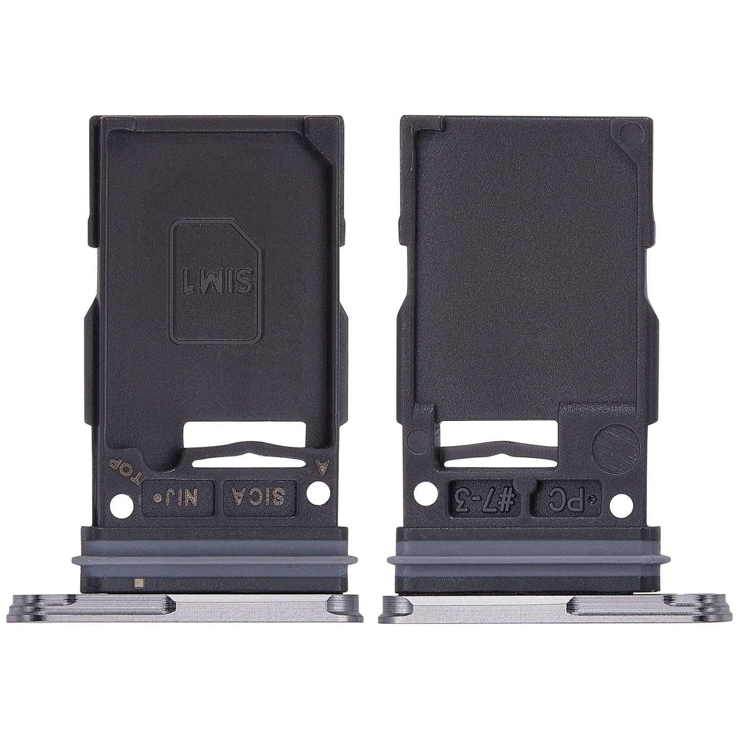 Single Sim Card Tray For Samsung Galaxy S25 / S25 Plus (Premium) (Silver Shadow)