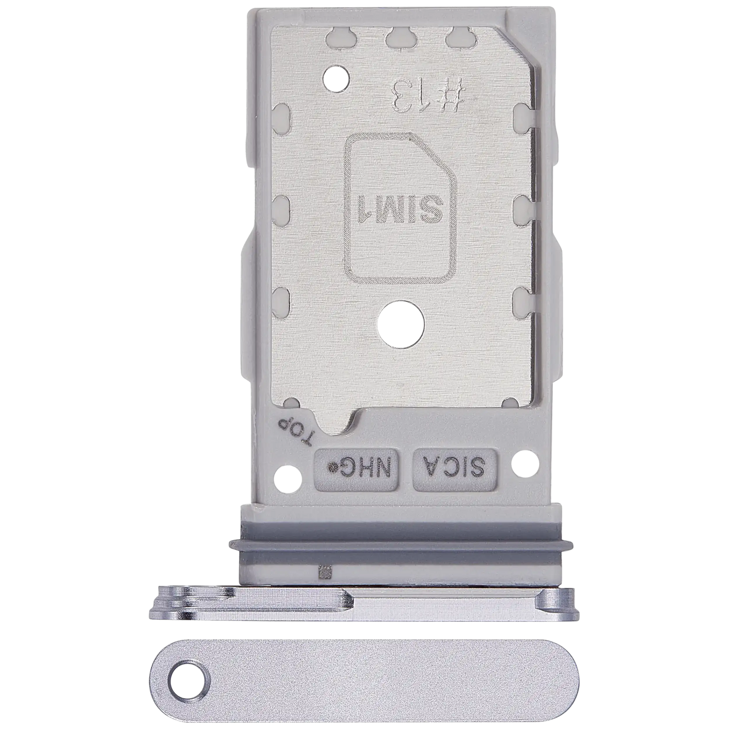 Dual Sim Card Tray For Samsung Galaxy S25 / S25 Plus (Premium) (Silver Shadow)
