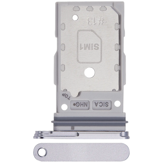 Dual Sim Card Tray For Samsung Galaxy S25 / S25 Plus (Premium) (Silver Shadow)