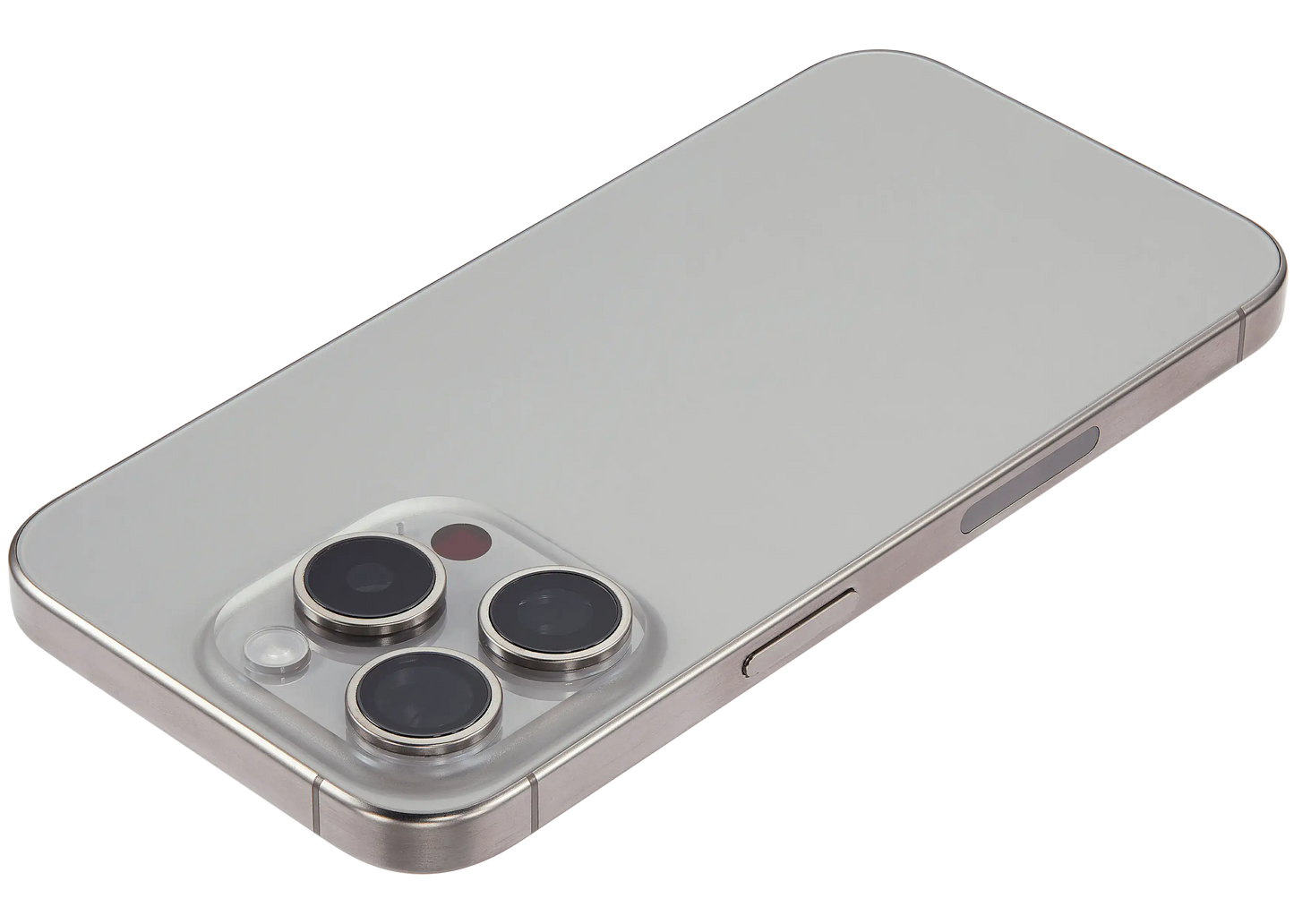 Back Housing W/ Small Parts For iPhone 15 Pro (US Version) (Used OEM Pull: Grade B) (Natural Titanium)