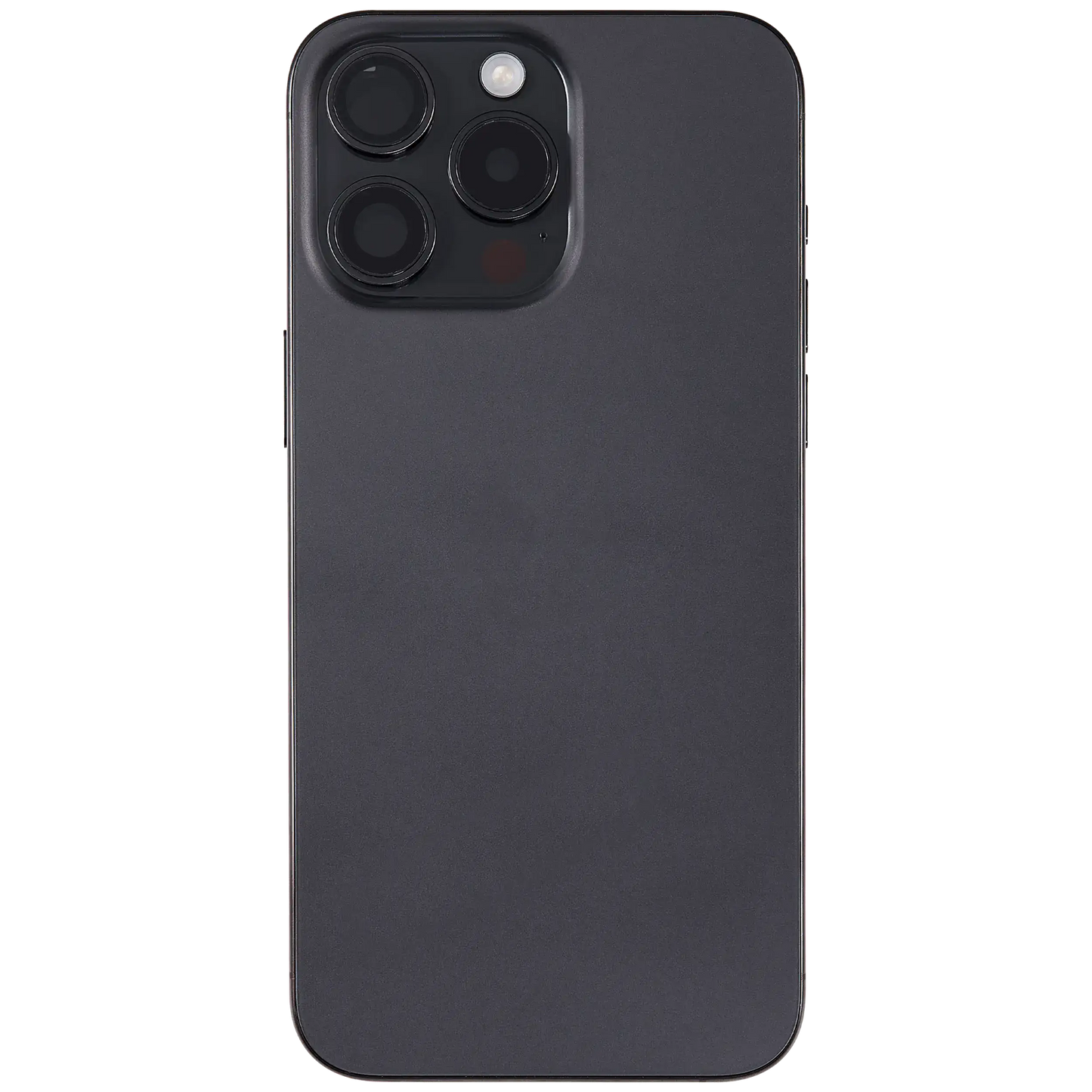 Back Housing W/ Small Parts For iPhone 15 Pro Max (US Version) (Used OEM Pull: Grade B) (Black Titanium)