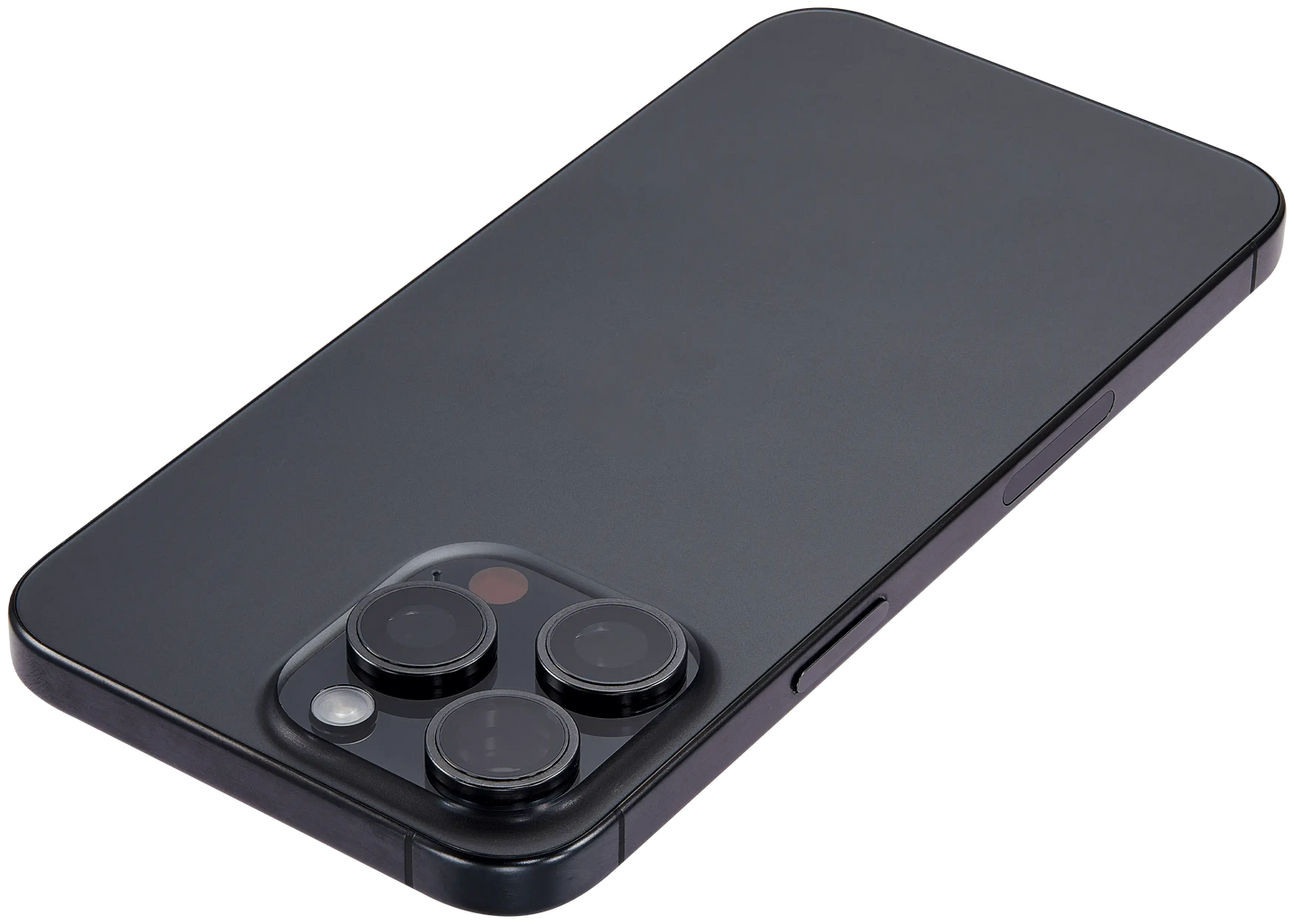Back Housing W/ Small Parts For iPhone 15 Pro Max (US Version) (Used OEM Pull: Grade B) (Black Titanium)