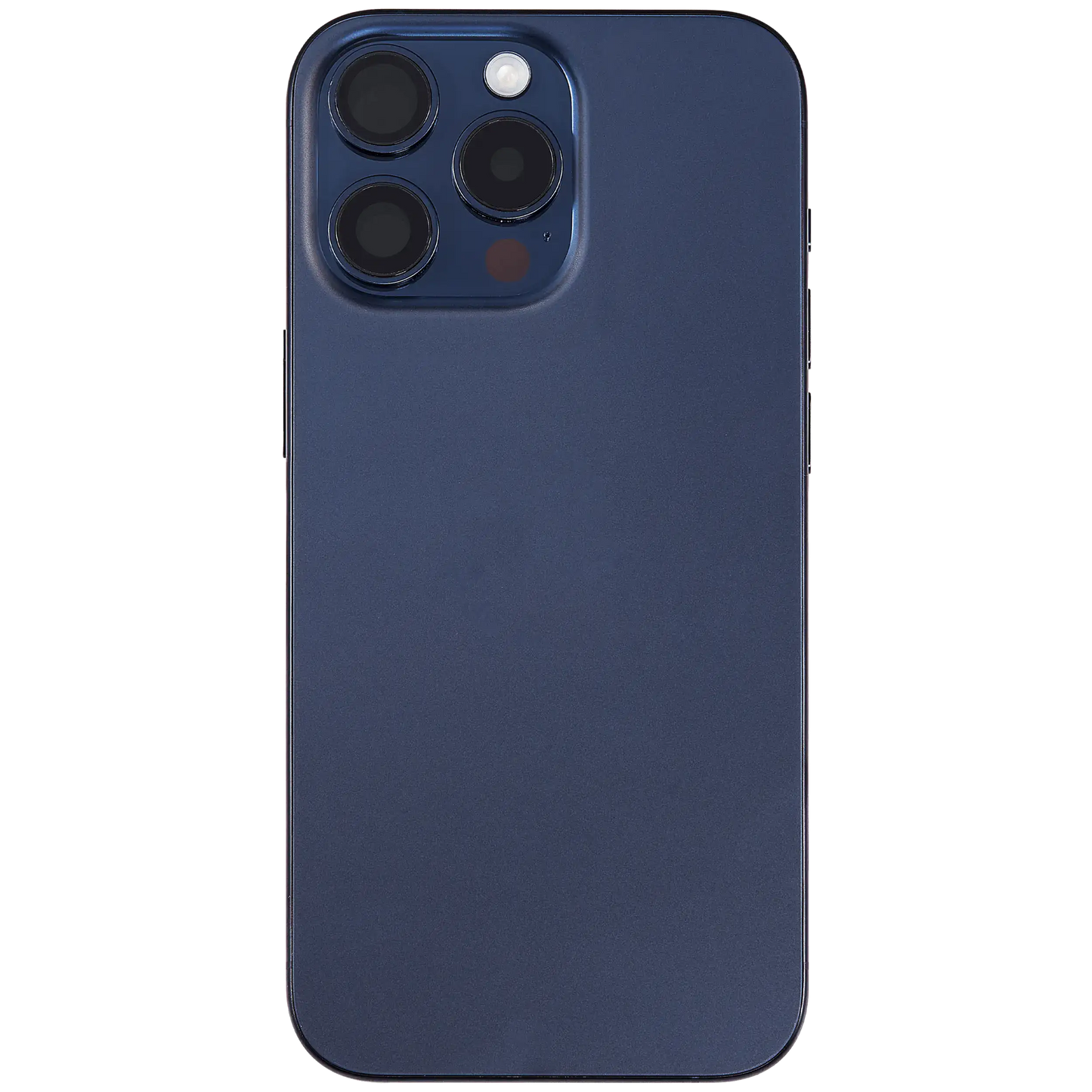 Back Housing W/ Small Parts For iPhone 15 Pro Max (US Version) (Used OEM Pull: Grade B) (Blue Titanium)