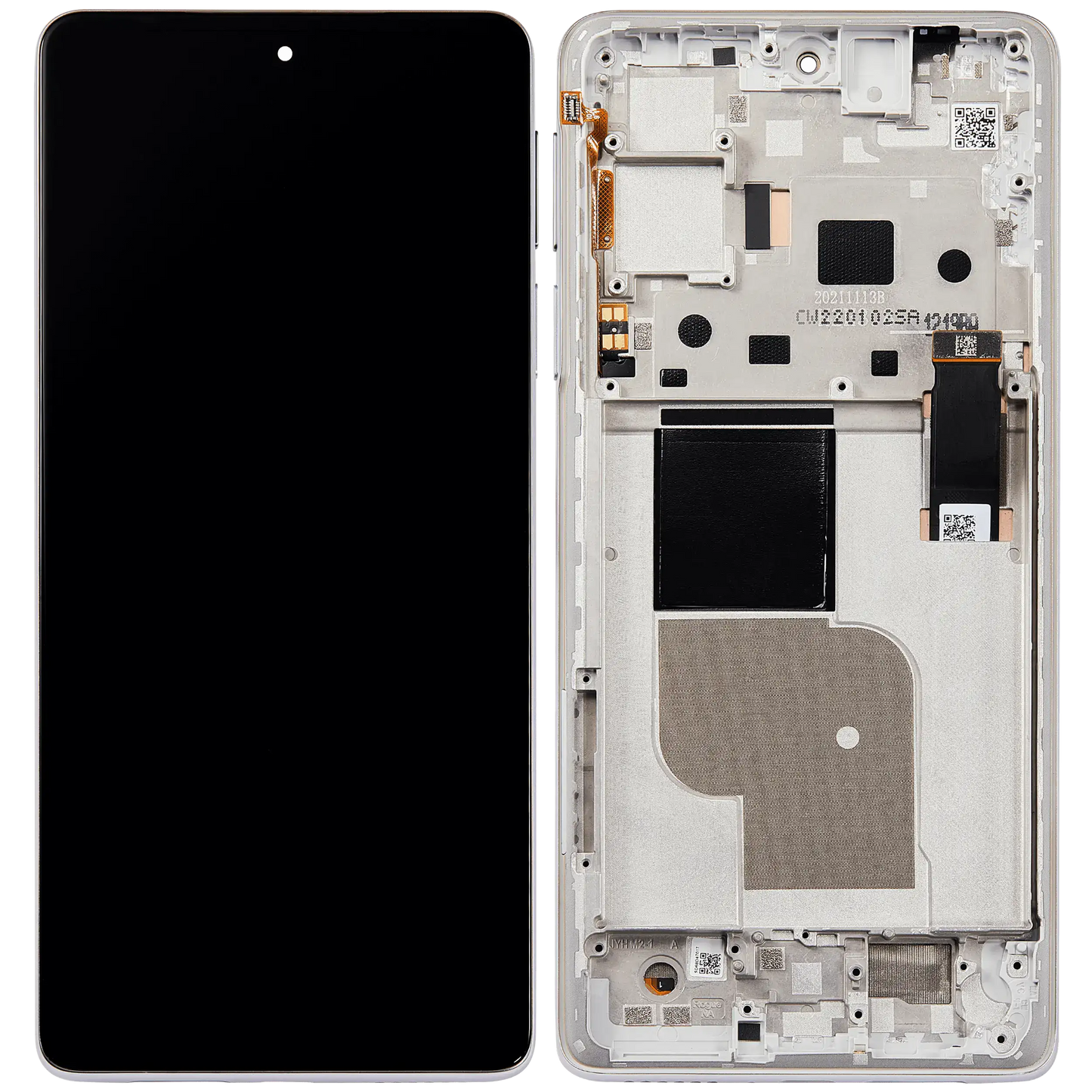 OLED Assembly With Frame For Motorola Moto Edge Plus / Edge 30 Pro (XT2201-1/4) / Edge X30 5G (XT2201-2/6 /2022) (Refurbished) (Stardust White) | SKU 107183123889 | image 6