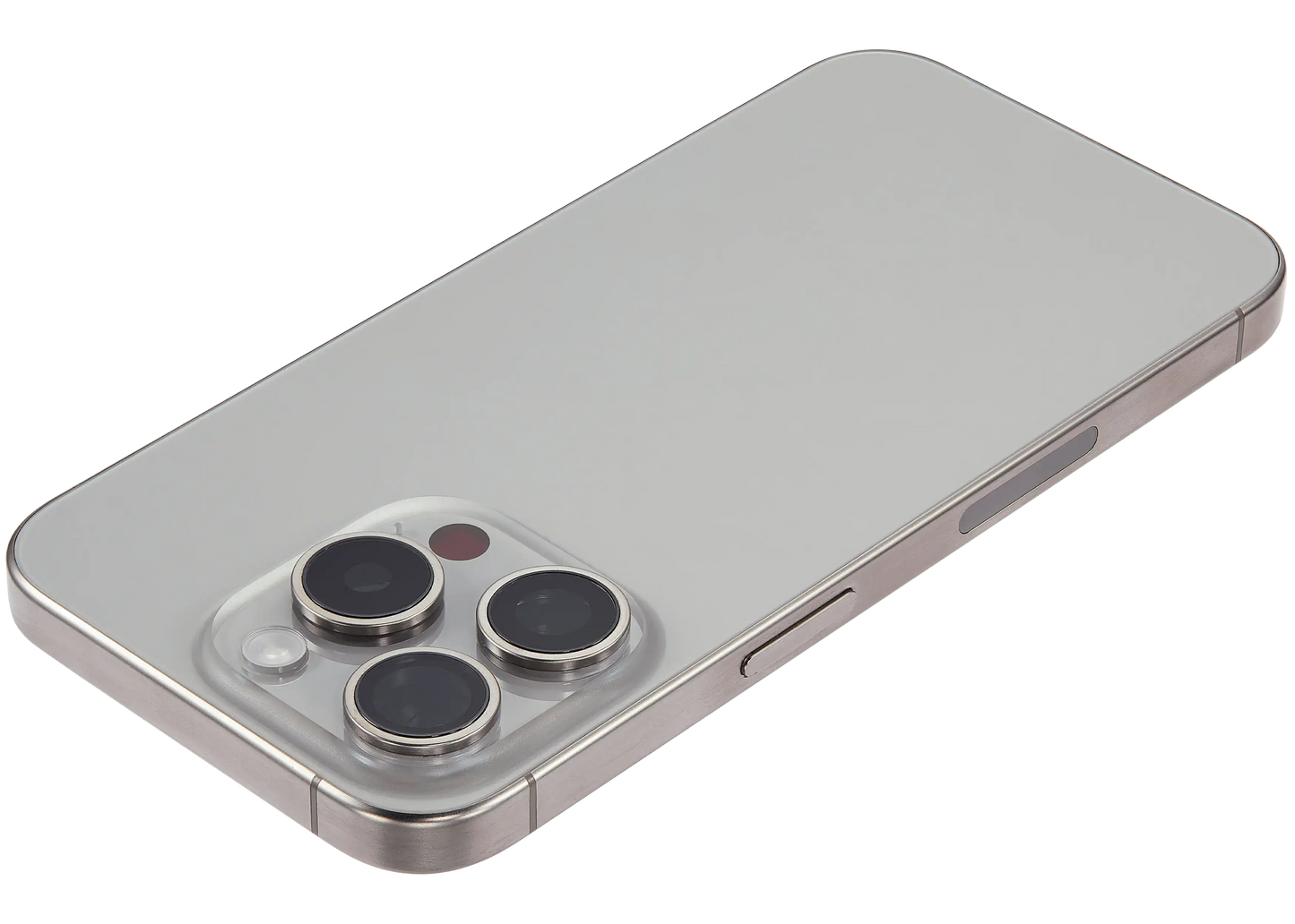 Back Housing W/ Small Parts For iPhone 15 Pro (US Version) (Used OEM Pull: Grade A) (Natural Titanium)