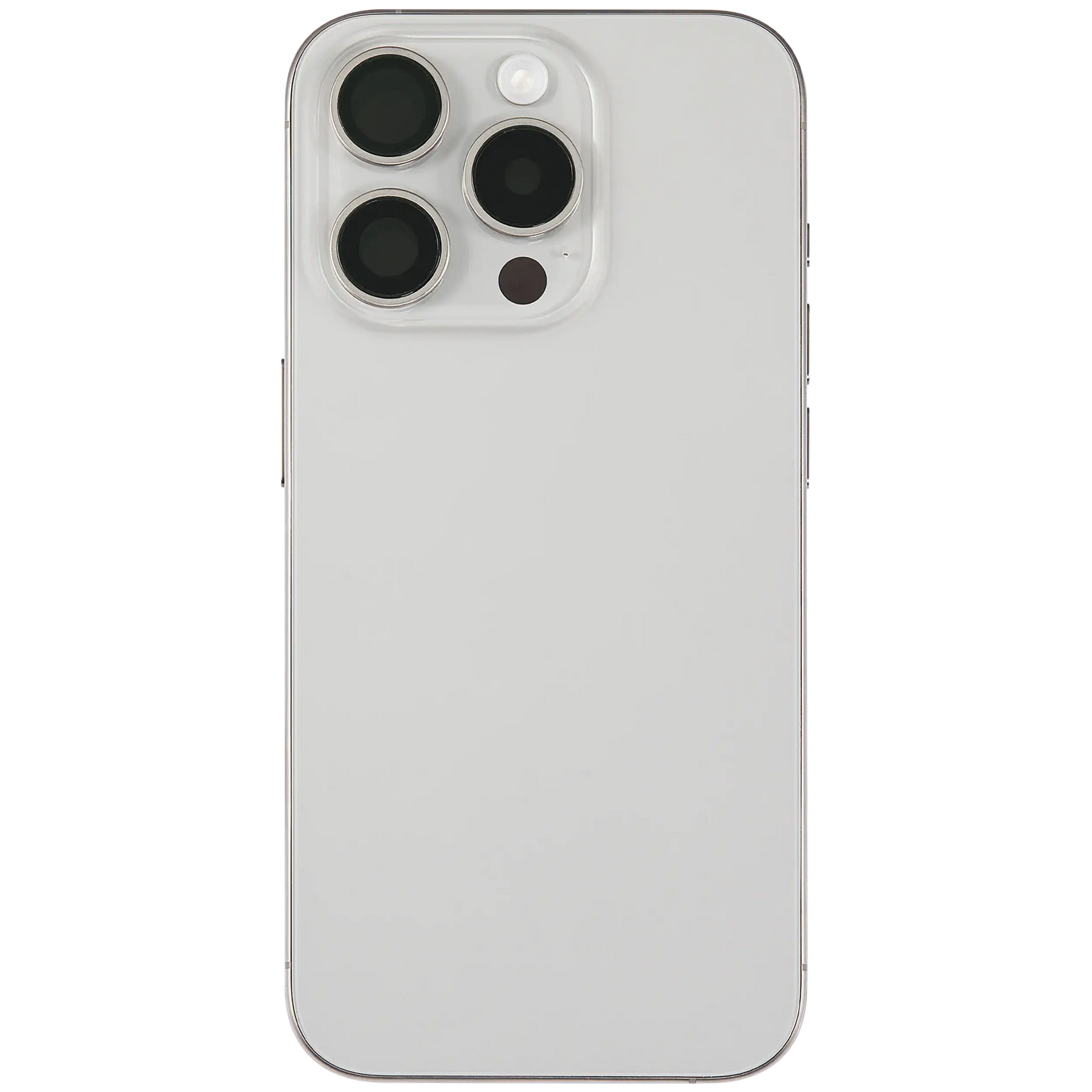 Back Housing W/ Small Parts For iPhone 15 Pro (US Version) (Used OEM Pull: Grade A) (White Titanium)