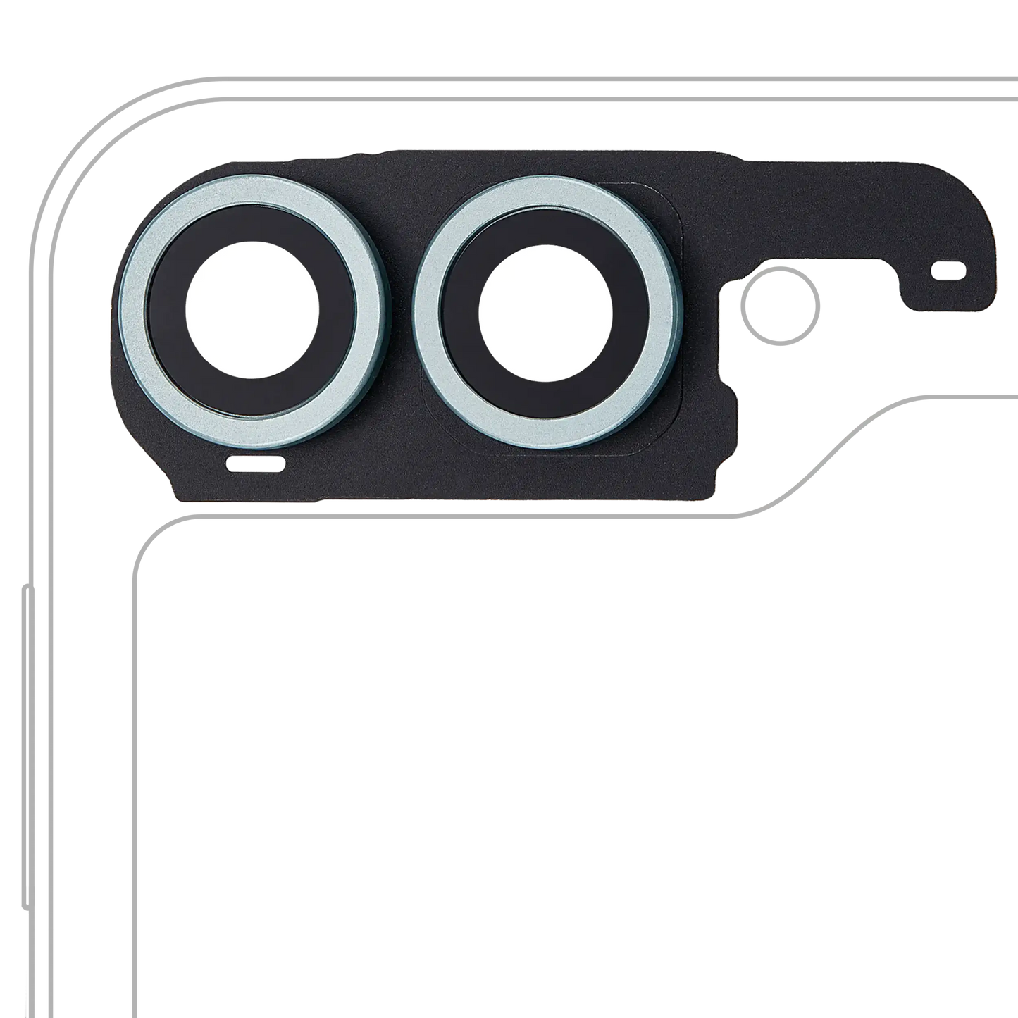 Back Camera Lens With Cover Bezel Ring For Samsung Galaxy Z Flip 6 5G (F741) (Premium) (Mint)
