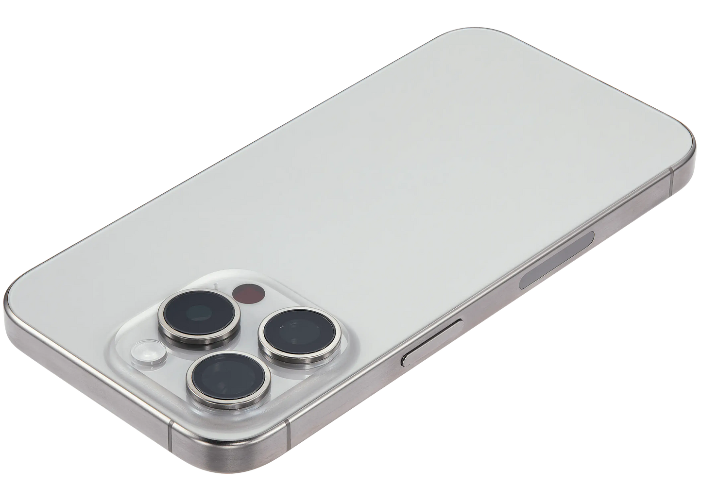 Back Housing W/ Small Parts For iPhone 15 Pro (US Version) (Used OEM Pull: Grade A) (White Titanium)