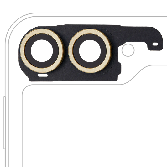 Back Camera Lens With Cover Bezel Ring For Samsung Galaxy Z Flip 6 5G (F741) (Premium) (Yellow)