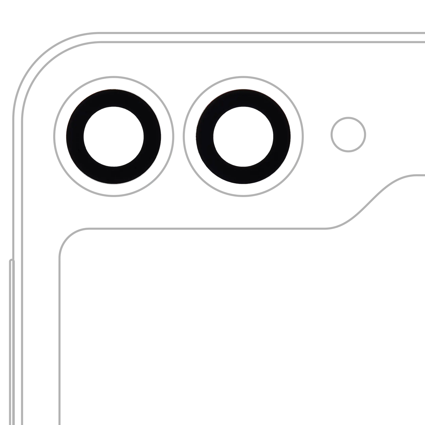 Back Camera Lens (Glass Only) With Adhesive For Samsung Galaxy Z Flip 6 5G (F741) (2 Piece Set) (Premium)