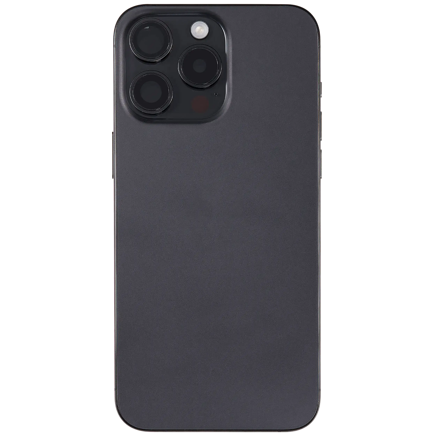 Back Housing W/ Small Parts For iPhone 15 Pro Max (US Version) (Used OEM Pull: Grade A) (Black Titanium)