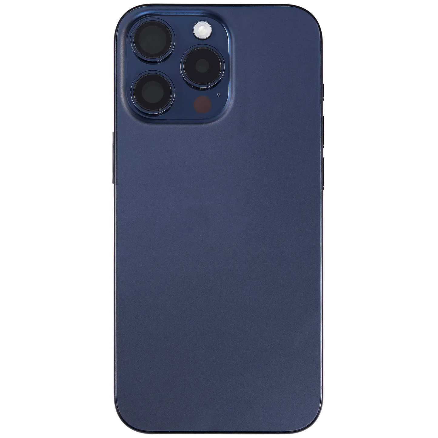 Back Housing W/ Small Parts For iPhone 15 Pro Max (US Version) (Used OEM Pull: Grade A) (Blue Titanium)