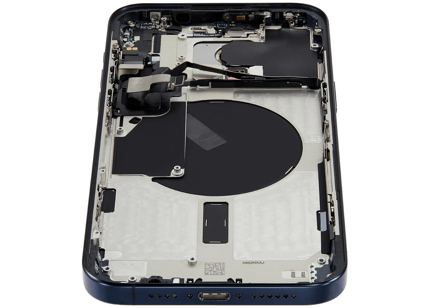 Back Housing W/ Small Parts For iPhone 15 Pro Max (US Version) (Used OEM Pull: Grade A) (Blue Titanium)