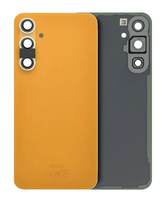 Back Cover Glass With Camera Lens For Samsung Galaxy S23 FE (Service Pack) (Tangerine)