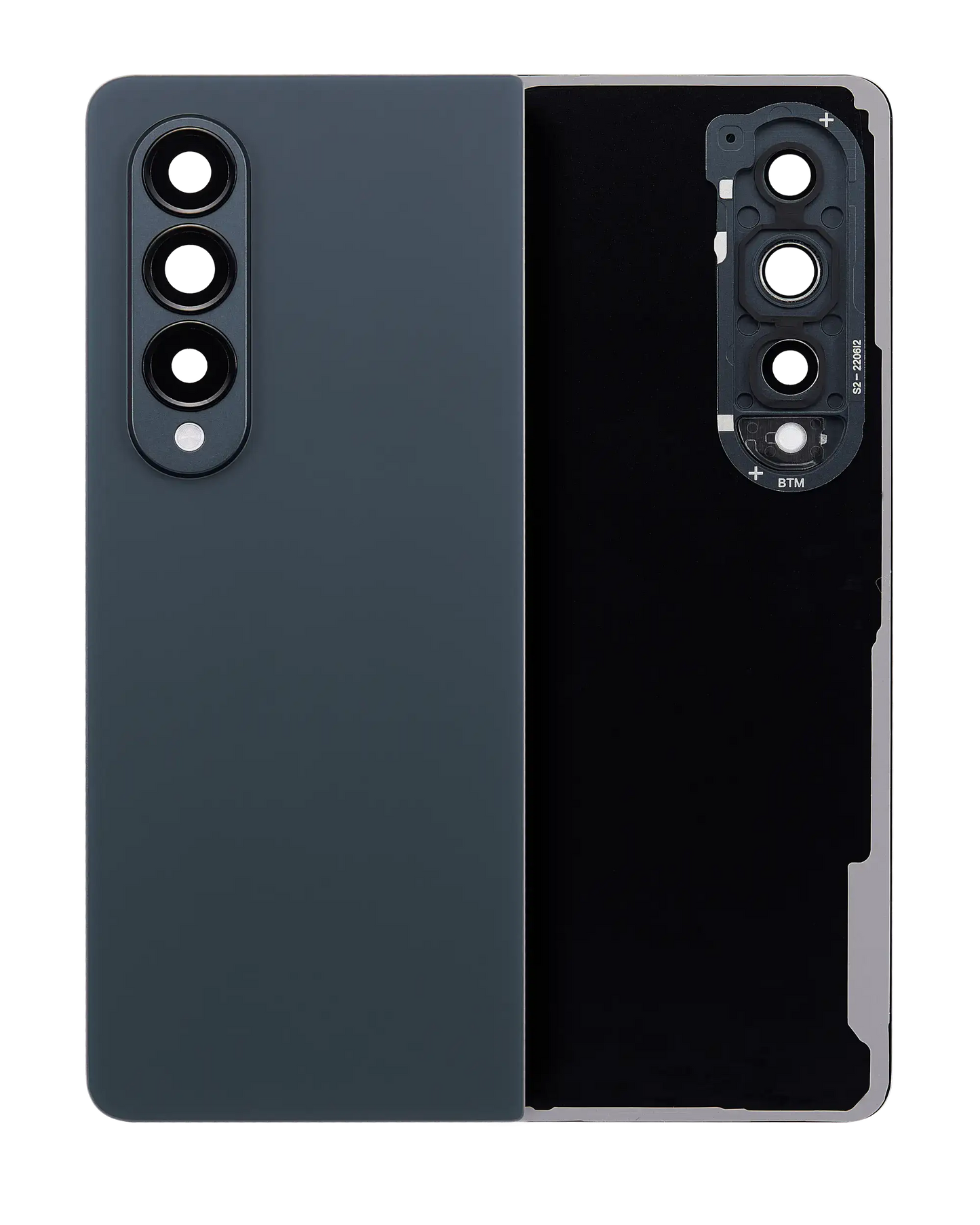 OEM quality Back Cover Glass With Camera Lens For Samsung Galaxy Z Fold 4 (Service Pack) (Graygreen) component