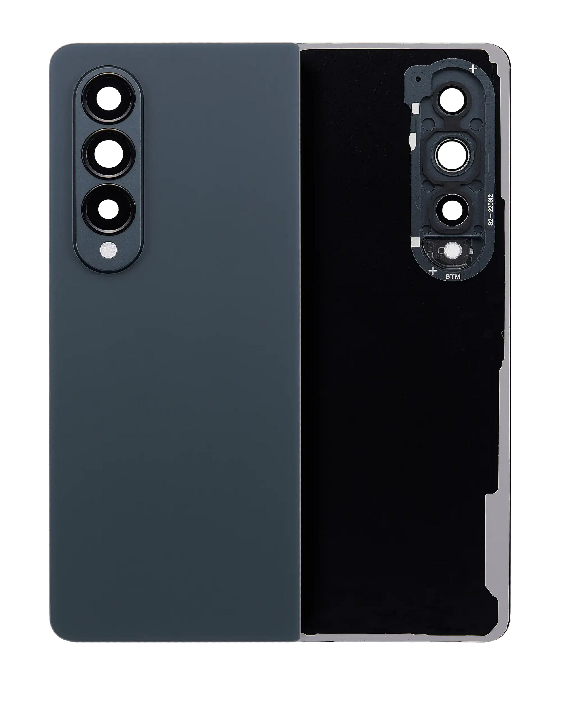OEM quality Back Cover Glass With Camera Lens For Samsung Galaxy Z Fold 4 (Service Pack) (Graygreen) component